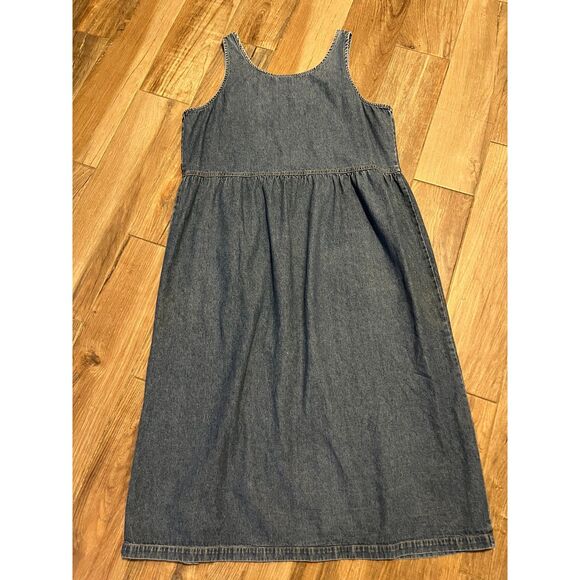 Disney Character School Teachers Denim Dress Embroidered Pooh Midi 1X - Picture 5 of 7